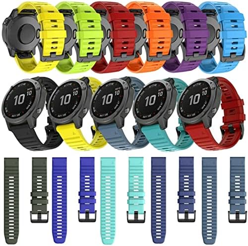 IRJFP 26 20 22mm Silicone Retwan Watch Band Strap for Garmin Fenix ​​7x 6x Watch EasyFit Strap Strap