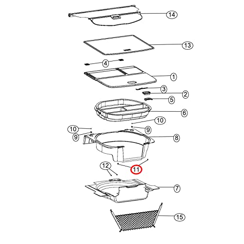 OAUTOO 25PCS Retentor do painel de acabamento Clipe 68139270AA para Jeep Cherokee, Wrangler, Chrysler 200 Pacifica Voyager, Dodge