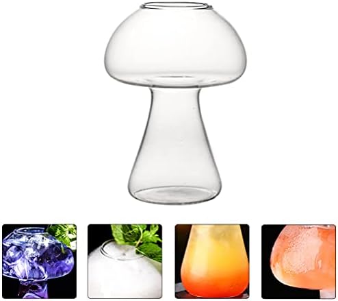 Copo de copo de vidro hemotão 2pcs coquetéis criativos coquetéis martini copos de cogumelos copos copos de vidro de vidro copos