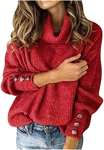 Suéteres de gola alta do outono feminino moda moda de manga longa colorido de malha de malha de malha