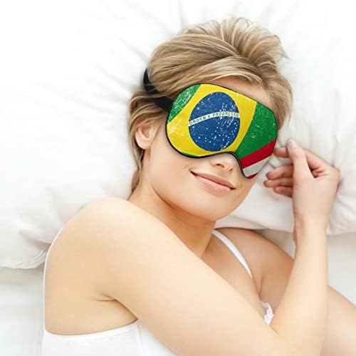 Brasil e bandeira dos EUA Máscara de olho impressa no sono