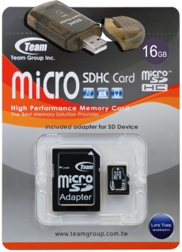 16 GB Turbo Speed ​​Class 6 Card de memória microSDHC para HTC Droid Eris Desire. O cartão de alta velocidade vem com um SD e adaptadores