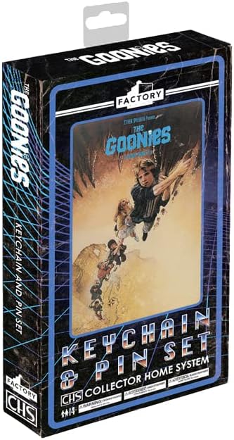 Factory Entertainment The Goonies Collector Home System Keychain e Pin Set