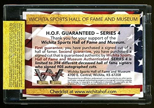 Jack Buck Wichita Sports Hof Autografado 5-Jan