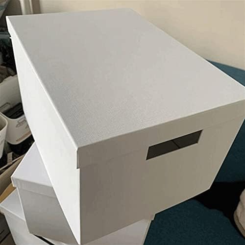 Sacos de armazenamento Goepp para roupas 1pcs Caixas de armazenamento de organizador de armário dobráveis ​​（Papel） para brinquedos, roupas e mais ， tamanho: 13.7x9.8x7.8in ， cor: branco