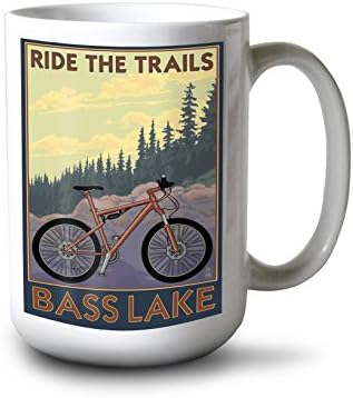 Lantern Press Bass Lake, Califórnia, Ride as trilhas