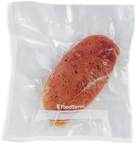 Sacos de seladores a vácuo de alimentos para armazenamento de alimentos herméticos e vide vide, 1 litro de sacos pré-cortados