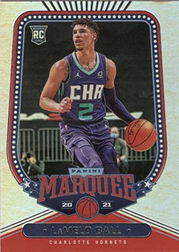 Lamelo Ball RC 2020-21 Panini Chronicles Marquee Rookie NM+ -MT+ Basquete NBA 266 Hornets