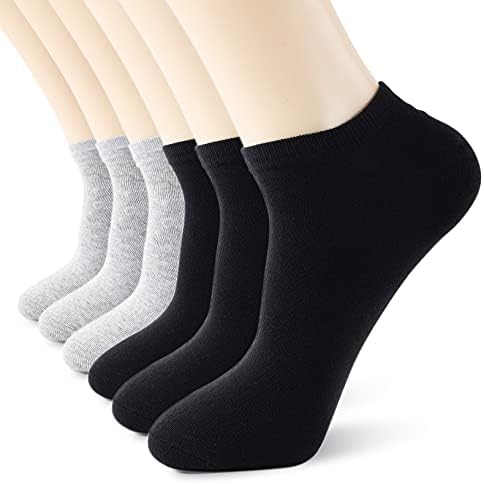 Mens tornozelo de baixo corte dos homens atléticos de homens de baixo corte de meias curtas de umidade confortável de umidade 6 pares