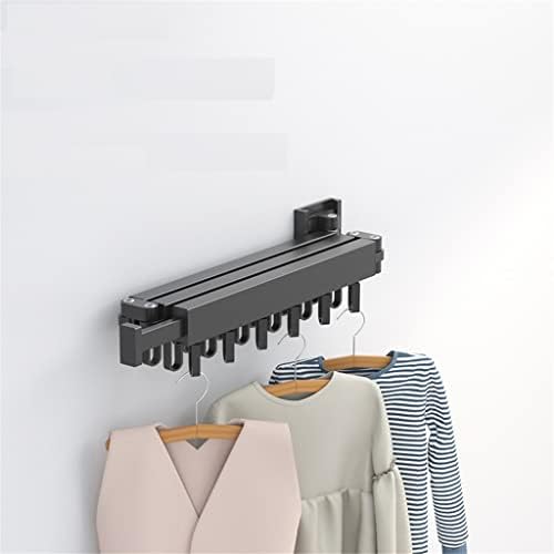 Cfsncm roupas dobráveis ​​cabide de parede pano secagem rack de rack de economia de roupas de alumínio em casa varal de roupa