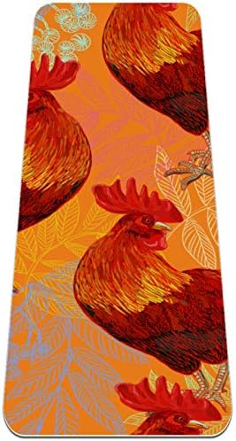 Siebzeh colorido rooster premium grosso de ioga mate ecológico saúde e fitness non slip tapete para todos os tipos de yoga e