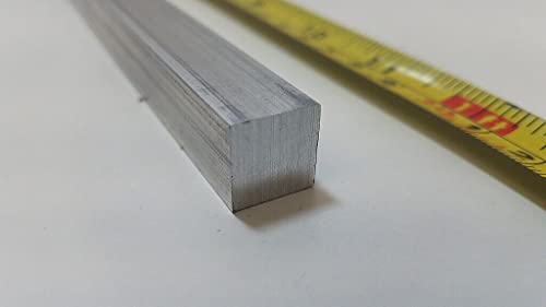 Barra plana omótica de alumínio 6061, 1/2 x 1 x 12 de comprimento, 0,002 a +.007 placa de propósito geral 6061 alumínio, caldo sólido, caldo plano de alumínio, 6061-t6511 bar