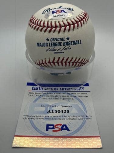Joe McIlvaine Detroit Tigers assinou o Autograf Official MLB Baseball PSA DNA - bolas de beisebol autografadas