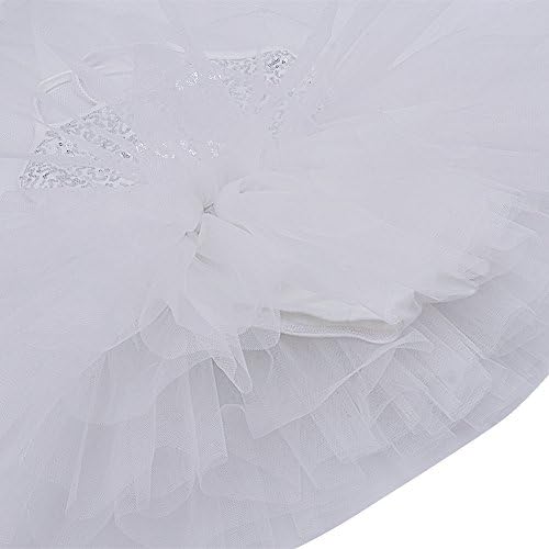 Alvivi Girls Girls Glitter lantejoulas Camisole colezinha Tutu Tutu Ballerina Dance Wear fantasia