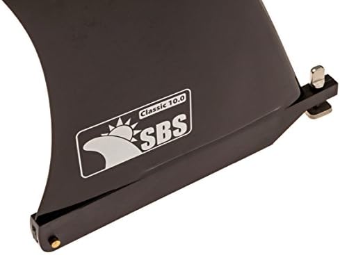 SBS 10 Surf & Sup Fin - Free sem parafuso de barbatana de ferramenta - 10 polegadas Center Fin for Longboard, Surfboard & Paddleboard
