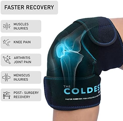 O embrulho mais frio do joelho, terapia quente e fria - compressão reutilizável melhor para lacrimogêneo de menisco, recuperação
