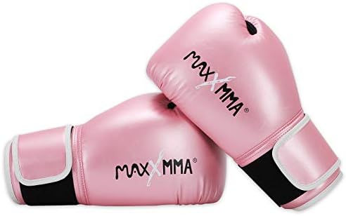 MAXXMMA PRO Luvas de boxe de estilo para homens e mulheres, treinando mitutas de bolsa pesada Mitts Muay Thai Sparring Kickboxing Punching Bagwork luvas de luta