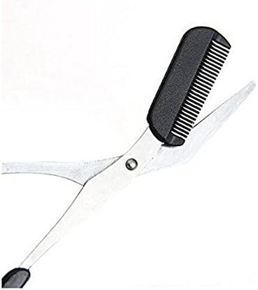 1 PCS PCS Professional Precision Trimmer Shear Scissors Removedor de cabelo com pente de sobrancelha e garras de dedos não deslizantes