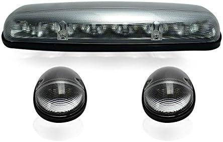 Recon 264155Cl Luzes de teto de cabine transparente 2002-2007 Chevy & GMC CK Series Pickup Heavy Duty