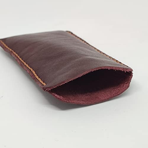 Capa de bolsa coldre de couro colderical para Nokia 210, capa de telefone de couro genuíno artesanal, caixa de bolsa de couro feita personalizada, coldre de couro macio vertical, estojo de ajuste confortável marrom