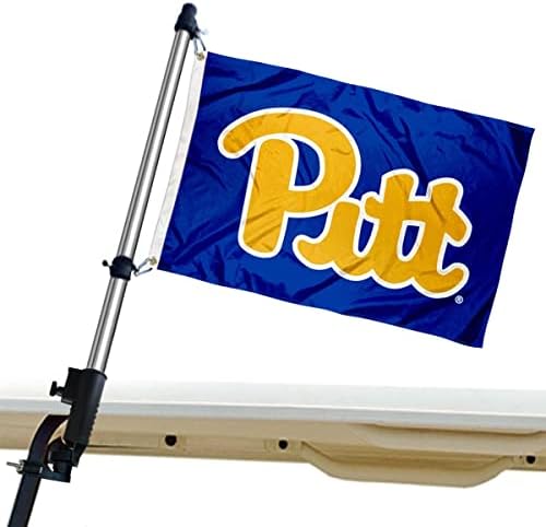 Pittsburgh Panthers Boat e Mini Flag and Flag Pole Selder Mount Set