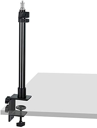 Suporte de luz de mesa Insstro, suporte de montagem de mesa ajustável de 13,3-22,4 polegadas com parafuso de 1/4
