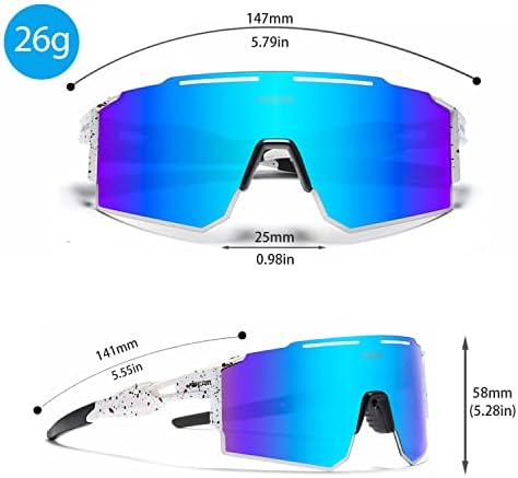 Iktod homens e mulheres óculos de sol, ciclismo UV400 Anti-Ultraviolet Sports Outdoor Sunglasses