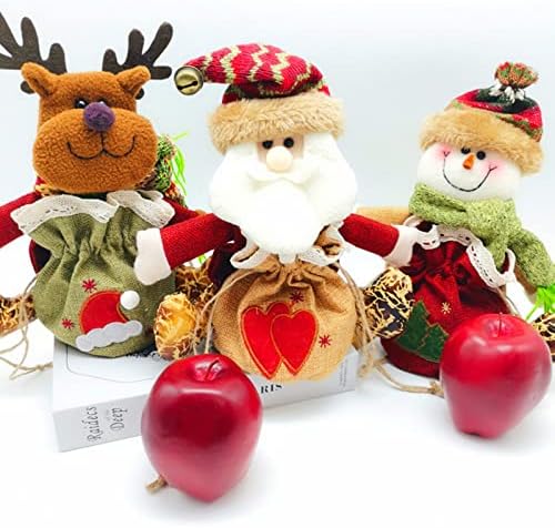 Ornamento de Natal Bolsa Dinheiro Bolsa De Cartoon Véspera Presente Bolsa Bolsa Armazenamento Presente Criativo Decorativo Bolsa de Candros de Natal de Natal Quintal de Natal Pequeno