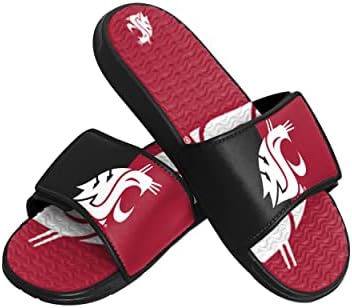 Foco Men's NCAA College Team Logo Athletic Sport Sanfals Flip Flop Sandals Gel Slides