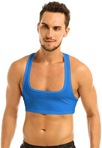 Sywiyi masculino masculino masculino Half camisetas Racerback Tank Tops Tops Fitness Gym Sports Vest Clubwear