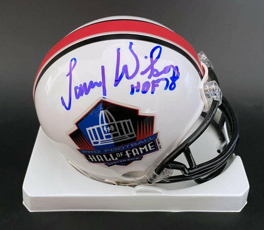 Larry Wilson assinou o Mini Capacete Hall of Fame Cardinals Hof PSA/DNA autografado - Capacetes NFL autografados