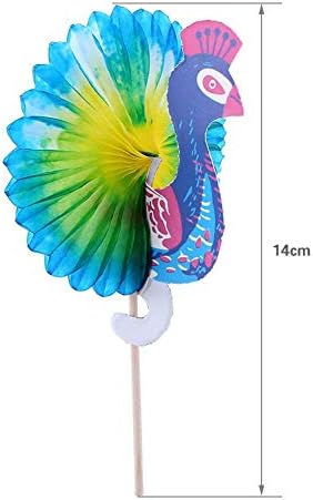 Parasol Umbrella Sticks 50pcs bebem bolo de frutas picks de festa decoração de pavão coquetel foguete de artifício
