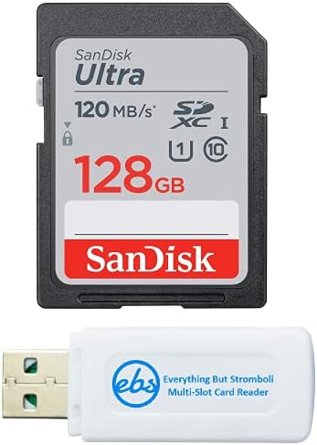 Sandisk 128GB SD Ultra Memory Card para câmera à prova d'água Funciona com o Olympus Tough TG-6, TG-5, TG-4, TG-3, TG-870