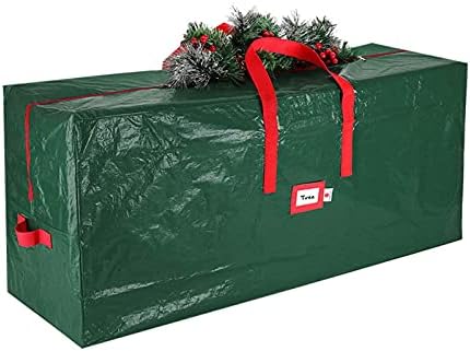 Bolsa de armazenamento de árvore de Natal da FGYSFT - Capa de manta de árvore de Natal 65 ”x 30” x 15 ”Grande bolsa de roupas para quilt, impermeável Decoração de Natal maravilhosa para casa