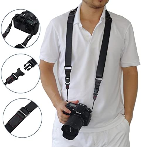 Câmera de câmera de liberação rápida da câmera IGAVCPM Strape de câmera confortável para Nikon, Canon, Sony, Fujifilm,