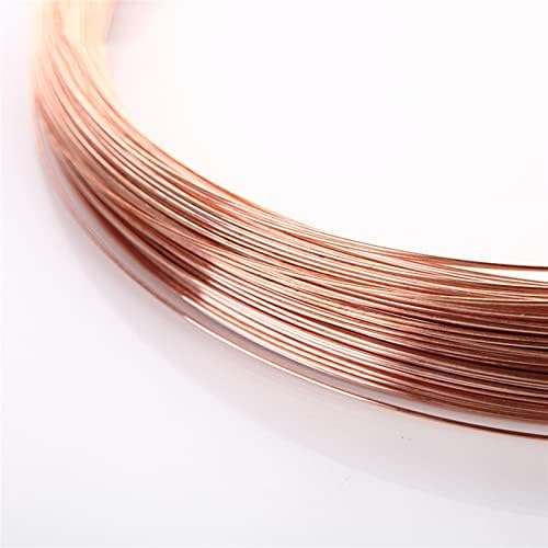 Fio de cobre esmaltado de WDongx 1METRO DE LINHA DE COLEGRA DE COBER 0,2/0.3/0.4/0.5/0.6/0,8/1/1,2/1,5/1,8/2/2,5/3/4/5 mm T2 Copper Red Copper Fio vazio