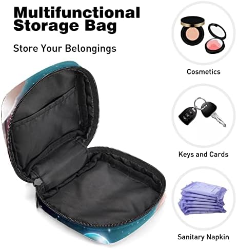Bolsa de armazenamento de guardanapos sanitários, bolsa de tampão de xícara menstrual, organizador de portadores de época para