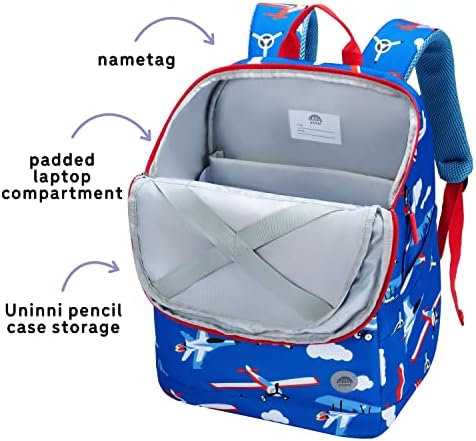 A mochila de garoto de 16 da Uninni para meninas e meninos com mais de 5 anos com alças acolchoadas e ajustáveis.