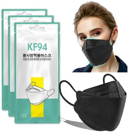 【50/100pcs】 KF94 Proteção para adultos, KF94_Mask Loops Ajusta, Projeto 3D respirável de 4 camadas de 4 camadas