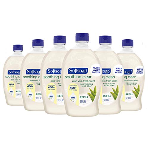 SoftSoap Sonothing Clean Liquid Hand Soap Reabil, 32 onças, 6 pacote