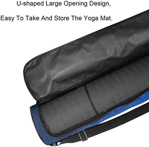 Sacos de tapete de ioga azul escuro Bolsa de transporte de ioga de ioga completa para homens, exercícios portador de tapete