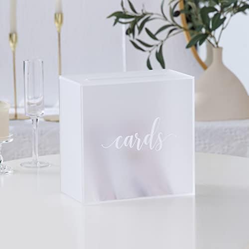 Números de mesa de casamento com arco fosco de uniqooo com estandes 1-20 e pacote de caixas de casamento para peça central, recepção, decoração, festa, aniversário, evento