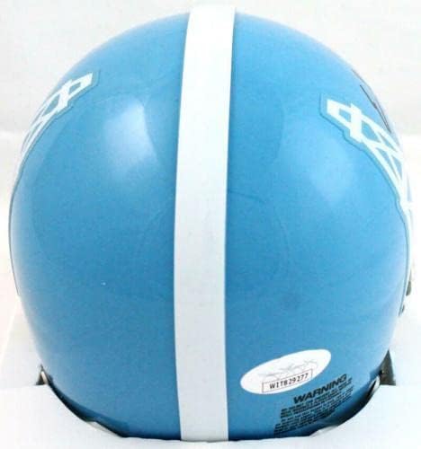 Earl Campbell autografou o Houston Oilers 60-62 TB Mini capacete com Hof-JSA W *BLK- Mini capacetes autografados da NFL