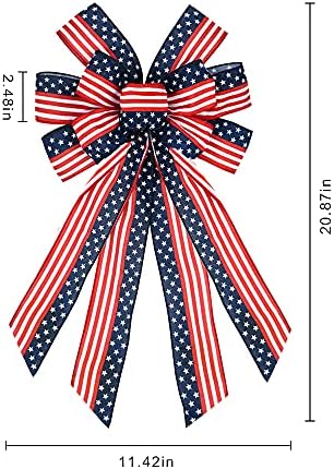 Chegando grandes arcos de 4 de julho para grinalda, grinaldas patrióticas arcos azuis vermelhos arco arco American