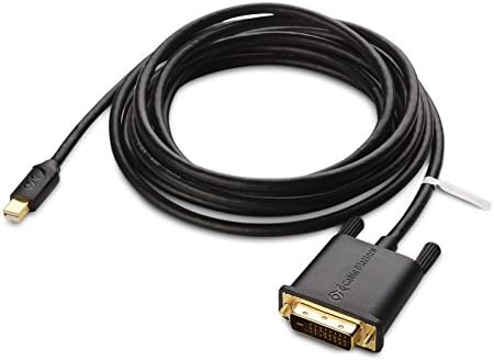 Cable Matters Mini DisplayPort para o cabo DVI em preto 10 pés - Thunderbolt e Thunderbolt 2 Port Compatível