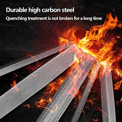 ALREMO Huangxing - Arquivo de agulha da ferramenta de arquivo de metal, arquivo plano de aço alto de alto carbono, projeto