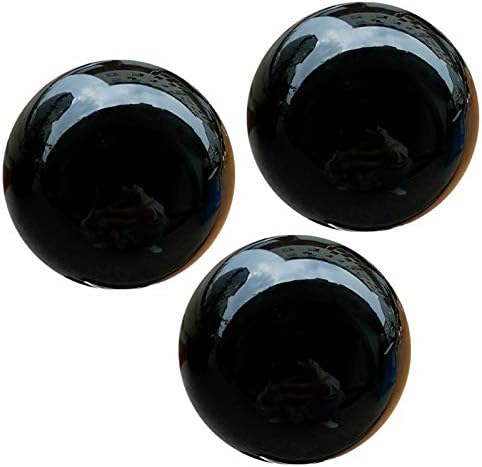 Orbs decorativas para tigelas e vasos Conjunto de 3 ， diâmetro de 3 Bola de esfera de cristal, esfera da câmera e orb de fotografia