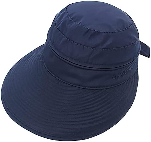 Hat do Visor Sol para Mulheres 2 em 1 Zip-Off Convertible Fluppy-Beach-Hat Packable UV Protection Summer Fishing Hat