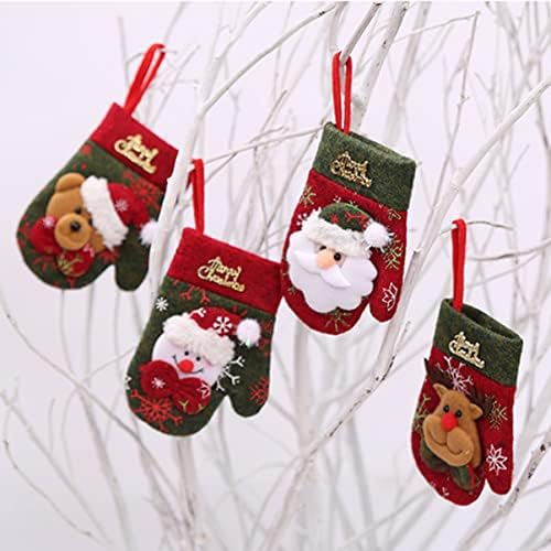 Bestonzon 8 PCs Bags Elk Snowman Snow Bag Dinner Saturware Cutter Ornamento Luva festiva, capa de talheres favorece as bolsas