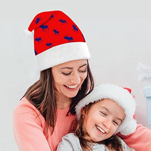 Alasca Flag Moose Funnic Chattle Hat Christmas Papai Noel Chapé